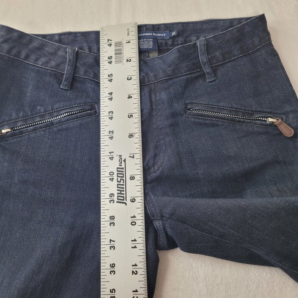 Ralph Lauren Sport Jodhpur Women's Equestrian Dark Wash Denim Jeans Size 26 - Picture 8 of 12